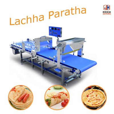China Commercial Automatic Layered Lachha Paratha Making Machine Equipment for sale