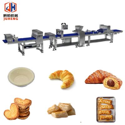China Full Universal Automatic Puff Pastry Making Machine Bread Production Line for sale