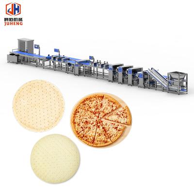 China Automatic Flatbread Pizza Base Production Line 3PHPizza Dough Press Machine for sale