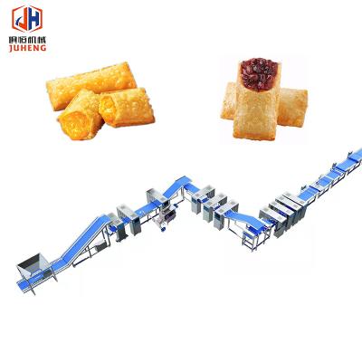 China 1000 kg/hr Máquina de hoja de masa de alto rendimiento Línea automática de producción de pasteles de frutas en venta