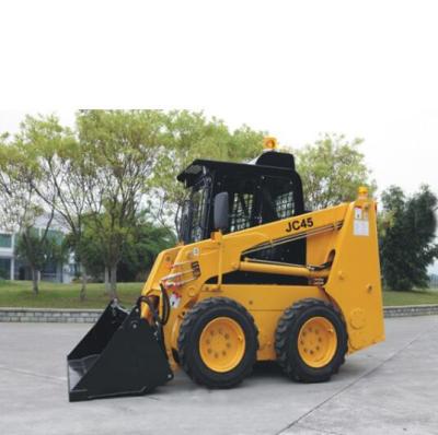 China 700KG Rated Load JC45 Mini Skid Steer Loader 37kw Wheel Loader With 0.4M3 Bucket Capacity for sale