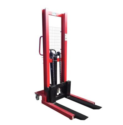 China 1000kg 2000kg  3T 1600mm Hydraulic Manual Hand Stacker Manual Lifter Pallet Stacker With 1600mm Lifting Height for sale