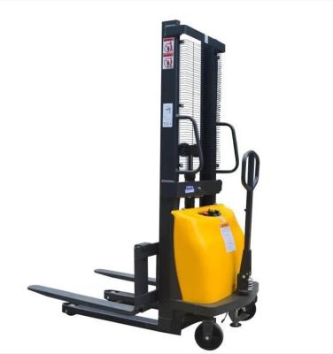 China 1T 1.5T 2T Semi Electric Stacker Mini Small Light Weight Pallet Stacker for sale