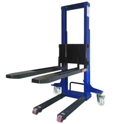 China Self Loading Stacker Crane 500kg Light Weight Pallet Lifter Machine Hydraulic Lift Equipment Self Loading Forklift for sale