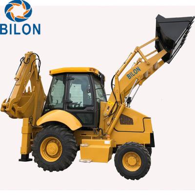 China 1.5 - 3 Ton  Backhoe Loader With 1m3 Front Load Bucket Capacity for sale