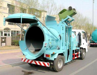 China 6 Wheels Garbage Compactor Truck 95hp 120hp 4X2 Small Swill Ort Garbage Dump Truck for sale