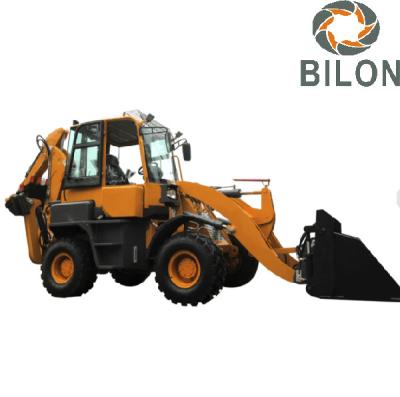 China Hydraulic Pilot Joystick  Backhoe Loader With 0.2M3 Excavating Bucket for sale