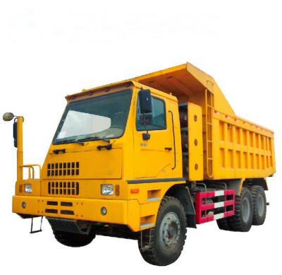 中国 50トンのディーゼル燃料のタイプは50トン ダンプ トラックをドライブ車輪6*4との連結しました 販売のため