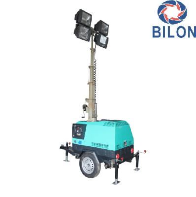 China 7M Diesel Engine Construction /Stadium Tailer Light Tower With Good Price for sale