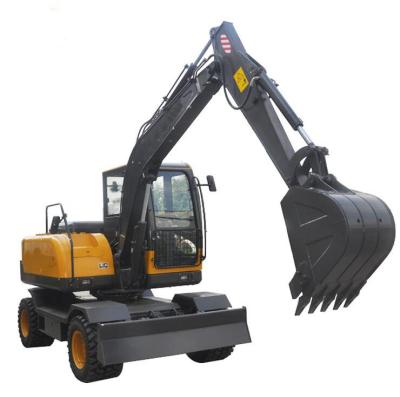 China Humanized 6 Ton Wheel Excavator Machine For Construction Low Fuel Consumption for sale