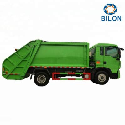 China Manual Garbage Compactor Truck , HOWO 4x2 10 CBM Waste Collection Vehicle for sale