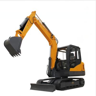 China Low Noise Road Builder Excavator / Mini Crawler Excavator With Rated Operation Weight 6500kg for sale