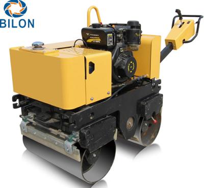 China 9HP Walk Behind Dual Drum Hydraulic Road Roller Exciting Force 30KN for sale