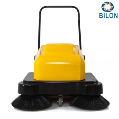 China Yellow 120W Walk Behind Power Sweeper  /  Hand Push Floor Sweeper for sale