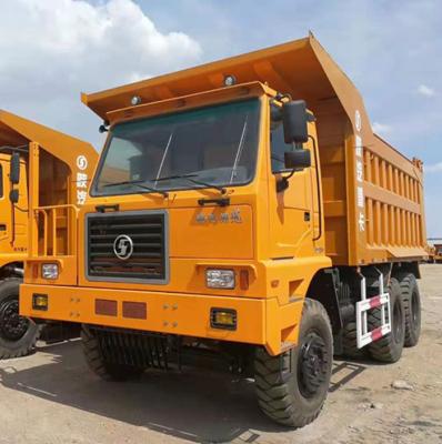 Κίνα Αριστερό Drive ευρώ 3 φορτηγών απορρίψεων αντιολισθητικών αλυσίδων Shacman 70T 6x4 για τη μεταλλεία προς πώληση