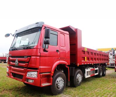 China Sinotruk Howo 50T 12 Wheeler 8x4 Dump Truck Heavy Duty Horsepower 351 - 450hp for sale
