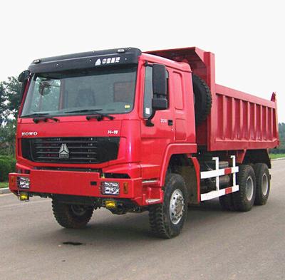 China Camión volquete pesado/251 de la correa eslabonada del euro 2 - camión de volquete de 350HP Sinotruk Howo 6x6 en venta
