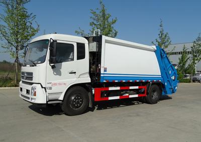 China 5 Ton Left Hand Waste Compactor Truck ,  14m3 Garbage Collection Truck for sale