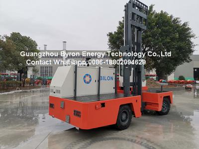 China 3 t-Diesel Zijladervorkheftruck voor Buitengewoon lange Lading met ISUZU-Motor Te koop
