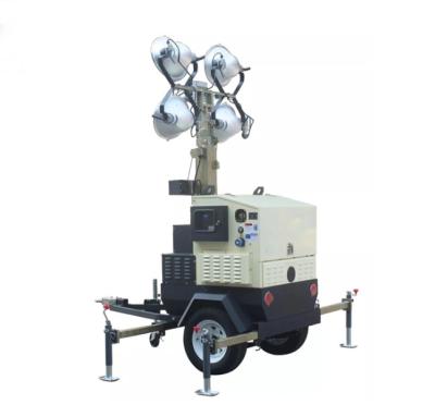 China IP23 4*1000W Mobile Light Tower With Kubota Engine for sale