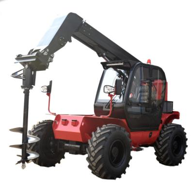 China 55~75kw Side Dump Bucket Telehandler Forklift Manitou 4X4 Telescopic For Construction for sale
