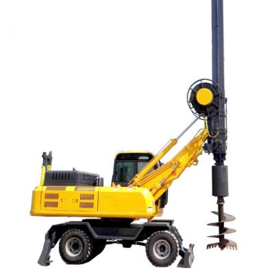 China 13m 110KW Road Construction Machinery Four Wheel Drive Rotary Drilling Rig for sale