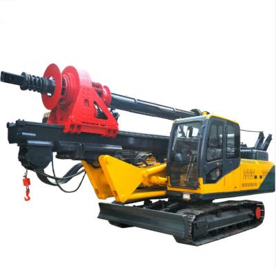 China 110kw 15m Crawler Lock Rod Water Well Rotary Drilling Rig For Construction Foundation for sale