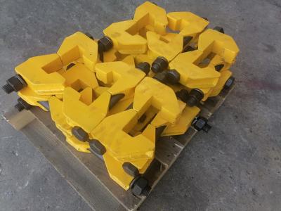 China Forging Rail Clamps Forged Production 45 Steel With Bolts Rail Joint Clamp Welding for sale