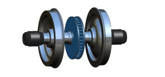 China 1-1450mm Wheel Diameter Rail Wagon Wheelsets And Trolley Systems With EN 13260/13262 Standard Compliance for sale