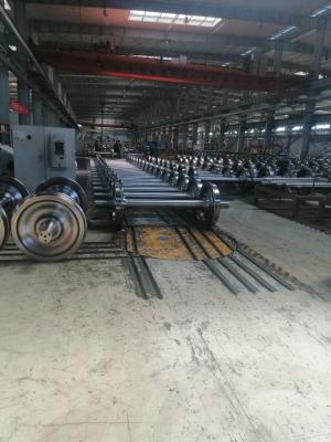 China Bogie Locomotive Train Wheels , Rail Wheel Set ER7 ER8 ER9 Material for sale