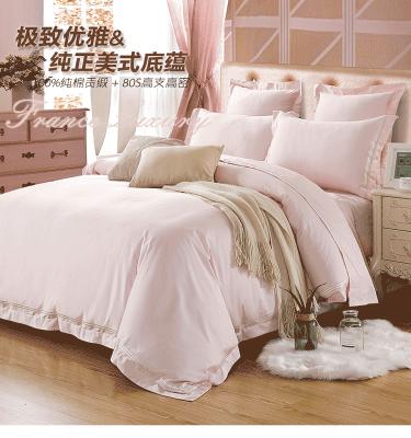 China Modern Style All Cotton Bedspreads , Softest 100 Cotton Full Size Bed Sheets for sale