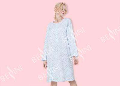 China Latest Women'S Long Sleeve Nightgowns , Ladies Night Wear Dress Breathable for sale