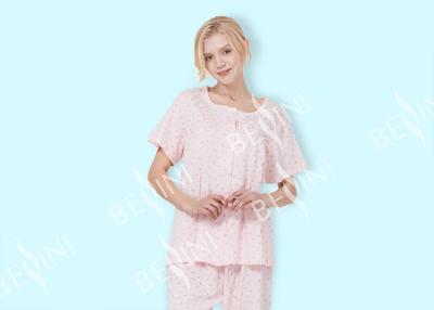China Button Through Placket Womens Pyjama Sets For Spring / Summer Seasons for sale