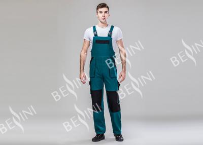 China Customized Heavy Duty Work Suit With Big Side Pockets 260gsm Twill Bib Overalls for sale