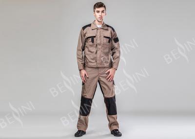 China Durable Polycotton Blended Protective Safety Clothing Contrast Jacket Trousers Suit for sale