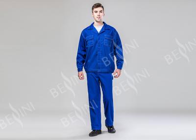 China Royal Blue Mens Outdoor Work Clothes Classic Style In Oil Field for sale