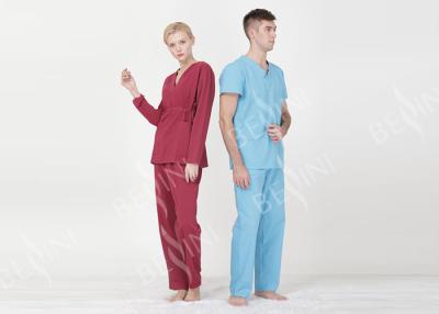 China OEM ODM Hospital Nursing Clothes Uniform 100% Cotton SGS Custom Logo for sale