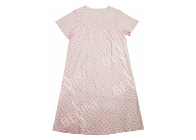China Camisones de gran tamaño del algodón de las señoras, del botón manga del cortocircuito del vestido del pijama abajo en venta