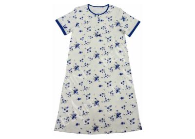 China 100% Cotton Interlock Ladies Night Dresses Sleepwear European Design Anti Wrinkle for sale
