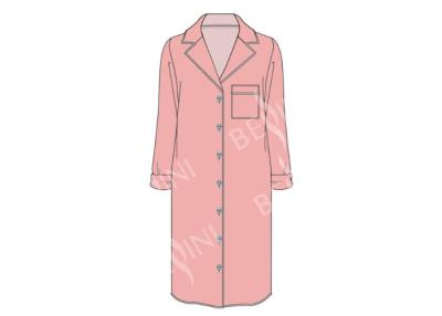 中国 通気性の女性ビスコース パジャマ/レディース形態上ローブの服の反収縮 販売のため