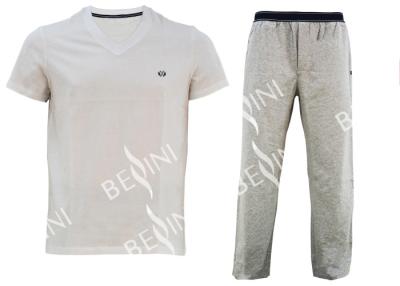 China Personalized Mens Designer Pajama Sets , Mens Cotton Loungewear S/M/L/XL/XLL Size for sale