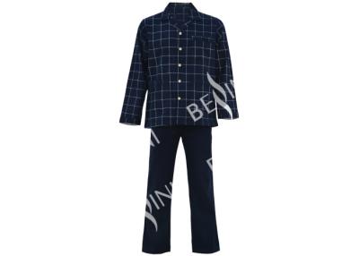 China Flannel Printed Mens Luxury Sleepwear Anti Wrinkle Eco Friendly S - XXL Size for sale