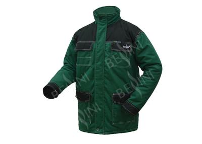 China Wind Proof Blended Padded Jacket / Lightweight Winter Workwear Long Jacket for sale