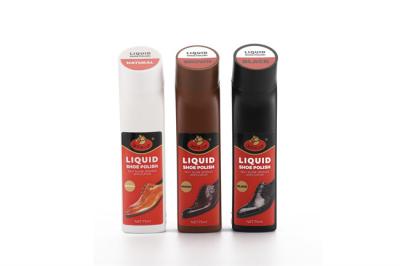China Polvo líquido para botas Brillo 2.5 FL OZ 75ml para cuero de todos los colores Limpiador de zapatos líquido en venta
