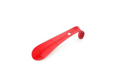 China Long Metal Shoe Horn Stainless Steel 6.3 Inch 16 CM Handle With Hook Travel Spoon for sale
