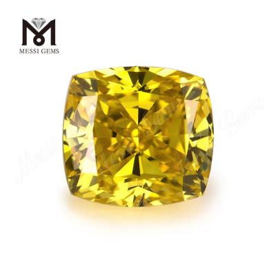 China Synthetic diamond lab grown fancy vivid yellow hpht diamond for sale