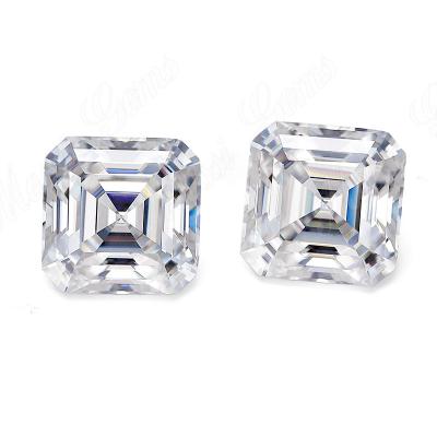 China Wholesale price per carat asscher cut def vvs moissanite loose for ring for sale
