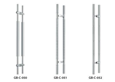 China O tubo de aço inoxidável da forma de H segura o projeto elegante para portas do vidro do escritório à venda