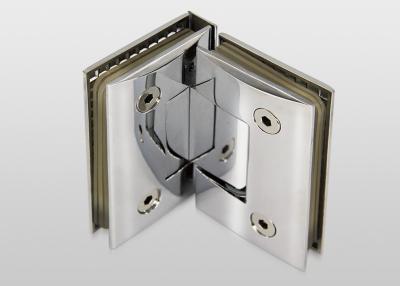 China 90 Degree Wall To Glass Hinges Bracket Screen Hinges Long Time Service Life for sale