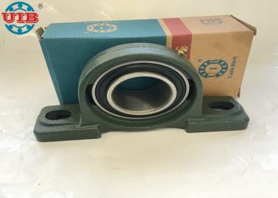 China UC208 Industrial Insert Ball Bearings With P208 Cast Iron Green Gray Bearing Housing for sale